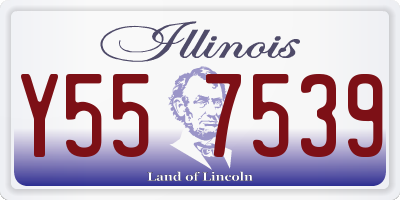 IL license plate Y557539