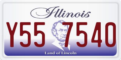 IL license plate Y557540