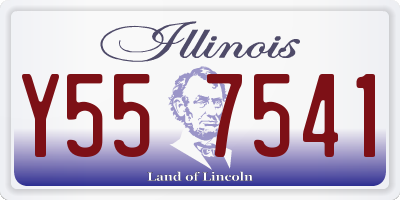 IL license plate Y557541