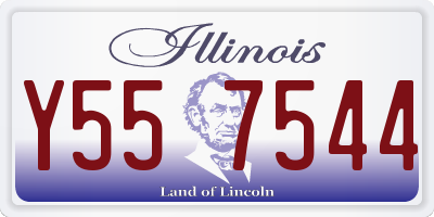 IL license plate Y557544