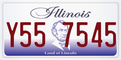 IL license plate Y557545