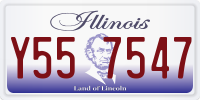 IL license plate Y557547