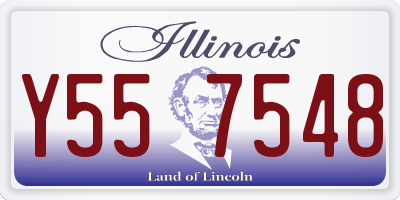 IL license plate Y557548