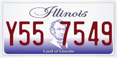 IL license plate Y557549
