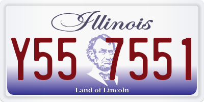 IL license plate Y557551