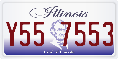 IL license plate Y557553