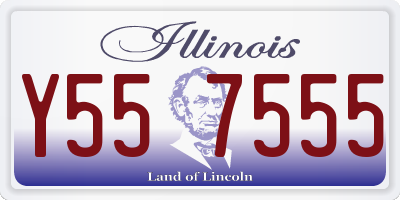IL license plate Y557555