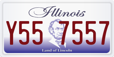IL license plate Y557557