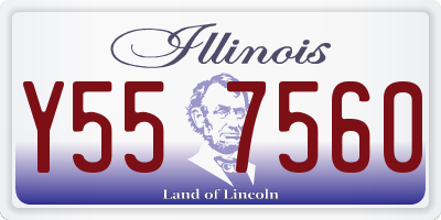 IL license plate Y557560