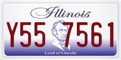 IL license plate Y557561