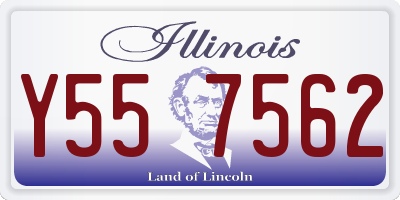IL license plate Y557562