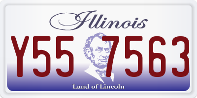 IL license plate Y557563