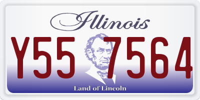 IL license plate Y557564