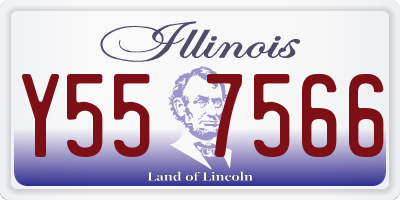 IL license plate Y557566