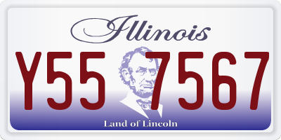 IL license plate Y557567