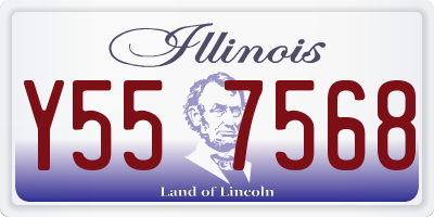 IL license plate Y557568