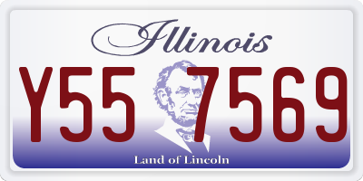 IL license plate Y557569