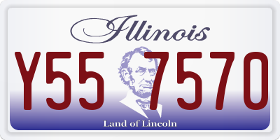 IL license plate Y557570