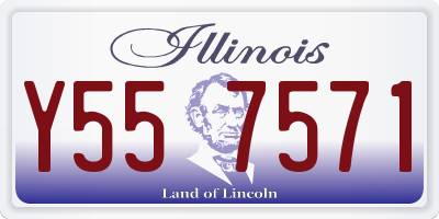 IL license plate Y557571