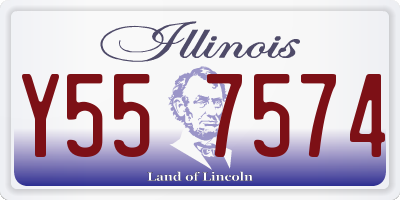 IL license plate Y557574