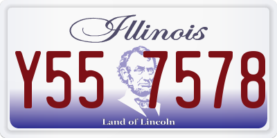 IL license plate Y557578