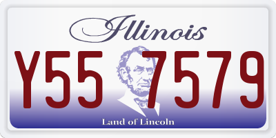 IL license plate Y557579