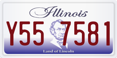 IL license plate Y557581