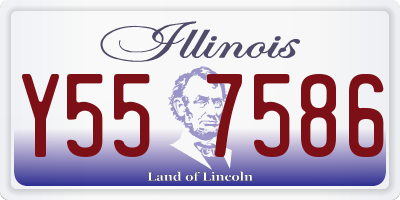 IL license plate Y557586