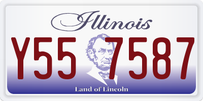 IL license plate Y557587