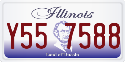 IL license plate Y557588