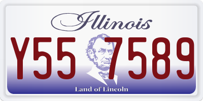 IL license plate Y557589