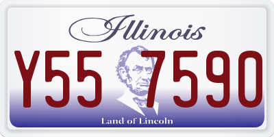 IL license plate Y557590