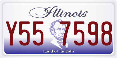 IL license plate Y557598