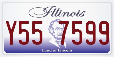 IL license plate Y557599