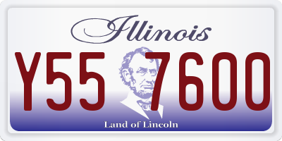 IL license plate Y557600