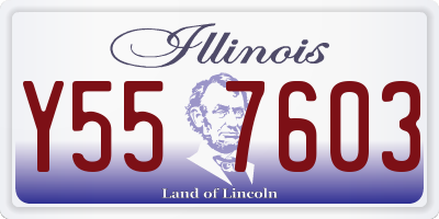 IL license plate Y557603