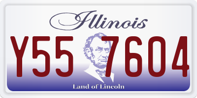 IL license plate Y557604