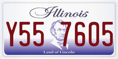 IL license plate Y557605
