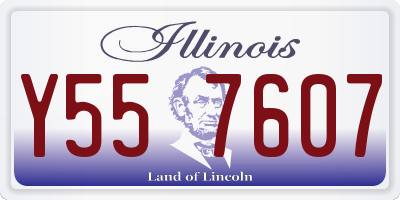 IL license plate Y557607