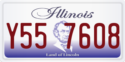 IL license plate Y557608
