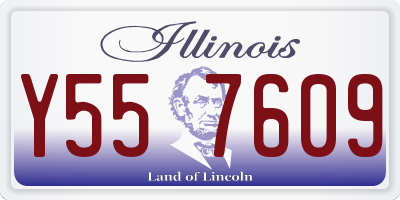 IL license plate Y557609