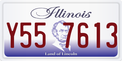 IL license plate Y557613