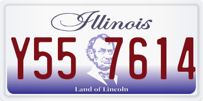 IL license plate Y557614