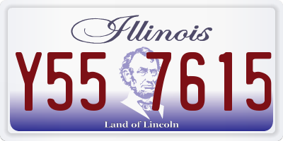 IL license plate Y557615