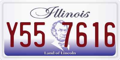 IL license plate Y557616
