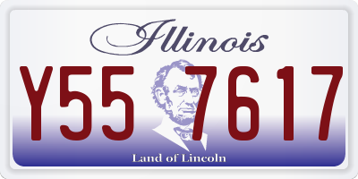 IL license plate Y557617