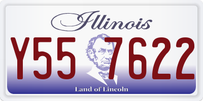 IL license plate Y557622