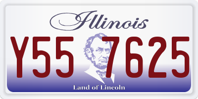 IL license plate Y557625