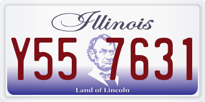 IL license plate Y557631