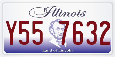 IL license plate Y557632